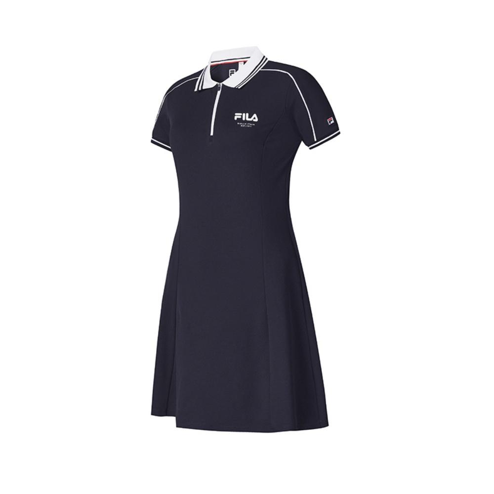 New FILA Short Sleeved Dress Women's RD Royal Blue A11W523324F-NV