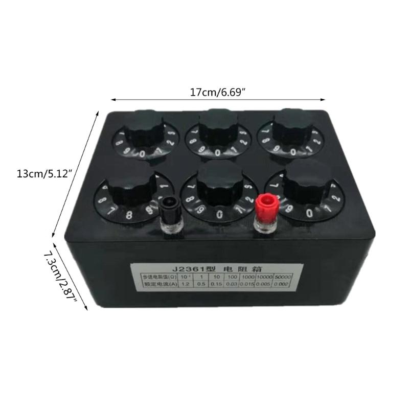 Practical Resistance Box Convenient Middle School Physics Teaching Instruments Lightweight for Physics Experiments