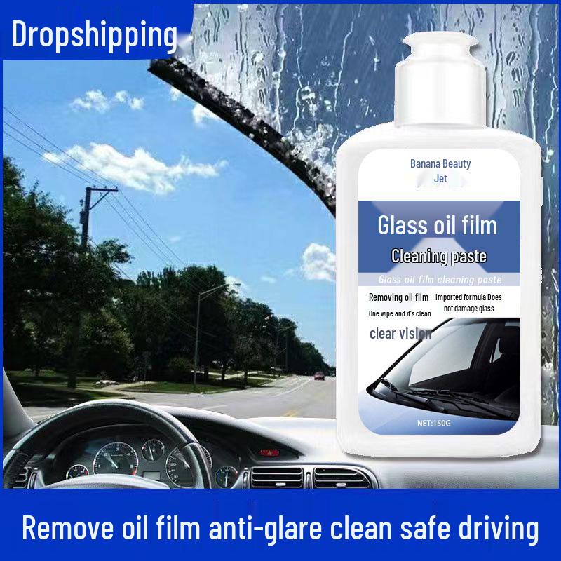 

Мощный крем для удаления масляной пленки и пятен со стекол автомобиля 1 Bottle with Sponge + Towel