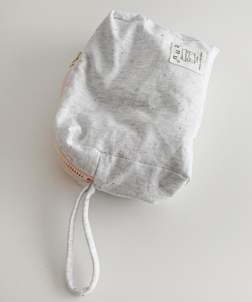 Nuaname Melange Ground Dual Zipper Pouch