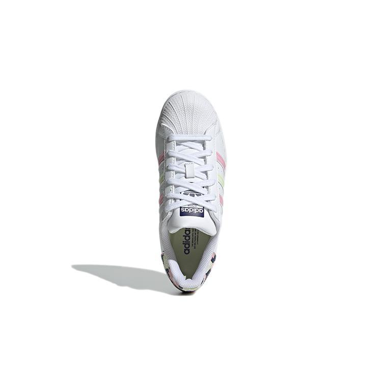 adidas Originals SUPERSTAR J Cuero Sintético Resistente a la Abrasión Resistente a la Abrasión Caña Baja Zapatillas de Skateboarding para Niños GY3330