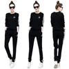 Fall Korean-style Sportswear Set for Women's Casual Long-sleeved Slimming Two-piece Set
