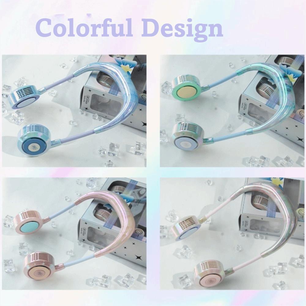 Lightweight Construction Portable Neck Fan USB Rechargeable Fan Working Environment