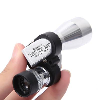 Telescopio angolare 8X20 Lente portatile ad alta durata Antiscivolo Impermeabile Antiurto Chiarezza Bird Watching Monoculare Mini tascabile