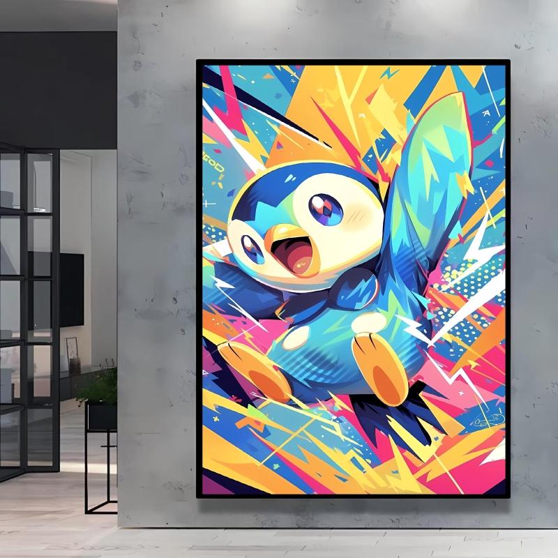 Canvas Art Wall Painting Posters Pokemon Images Pikachu Decor Painting Home Decoration Living Room Decor Paintings Kids Gift