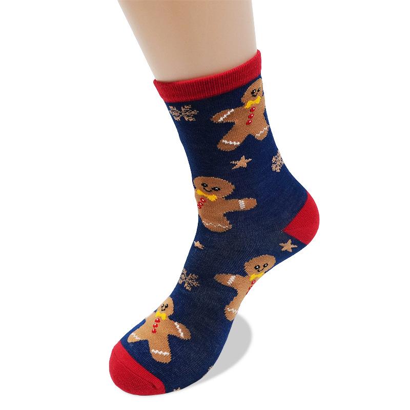 50 Christmas Stocking Styles: Autumn/Winter Cartoon Mid-Calf Socks, Perfect Holiday Gift
