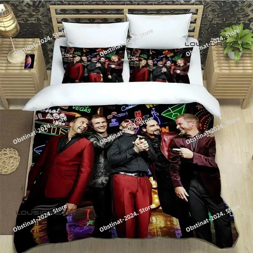 BSB zespół backstreet boys Pościel Zestaw Drukowany pojedynczy Kołdra Poszewka na kołdrę Poszewka na poduszkę 3 częściowe Rozmiar dziecięcy/dorosły