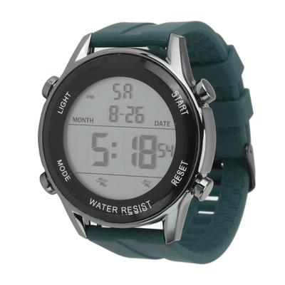 Sportuhr Digital Elektronisch Leuchtend Wasserdicht Großer Bildschirm Herrenuhr Silikon Armband für
