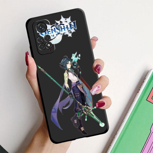 

Черный чехол для телефона Genshin Impact Coque для Nokia 5,4 G20 G21 X10 G50 3,4 7,2 1,4 5,3 G10 4 X6 X20 6 C20 2 C21 2 1 8,3 5G X100, сумка Nokia C20