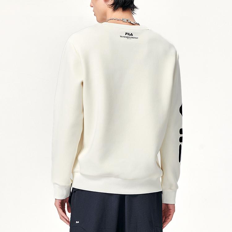 New FILA Sweatshirts Men's Mist Lotus White F11M149208FIV