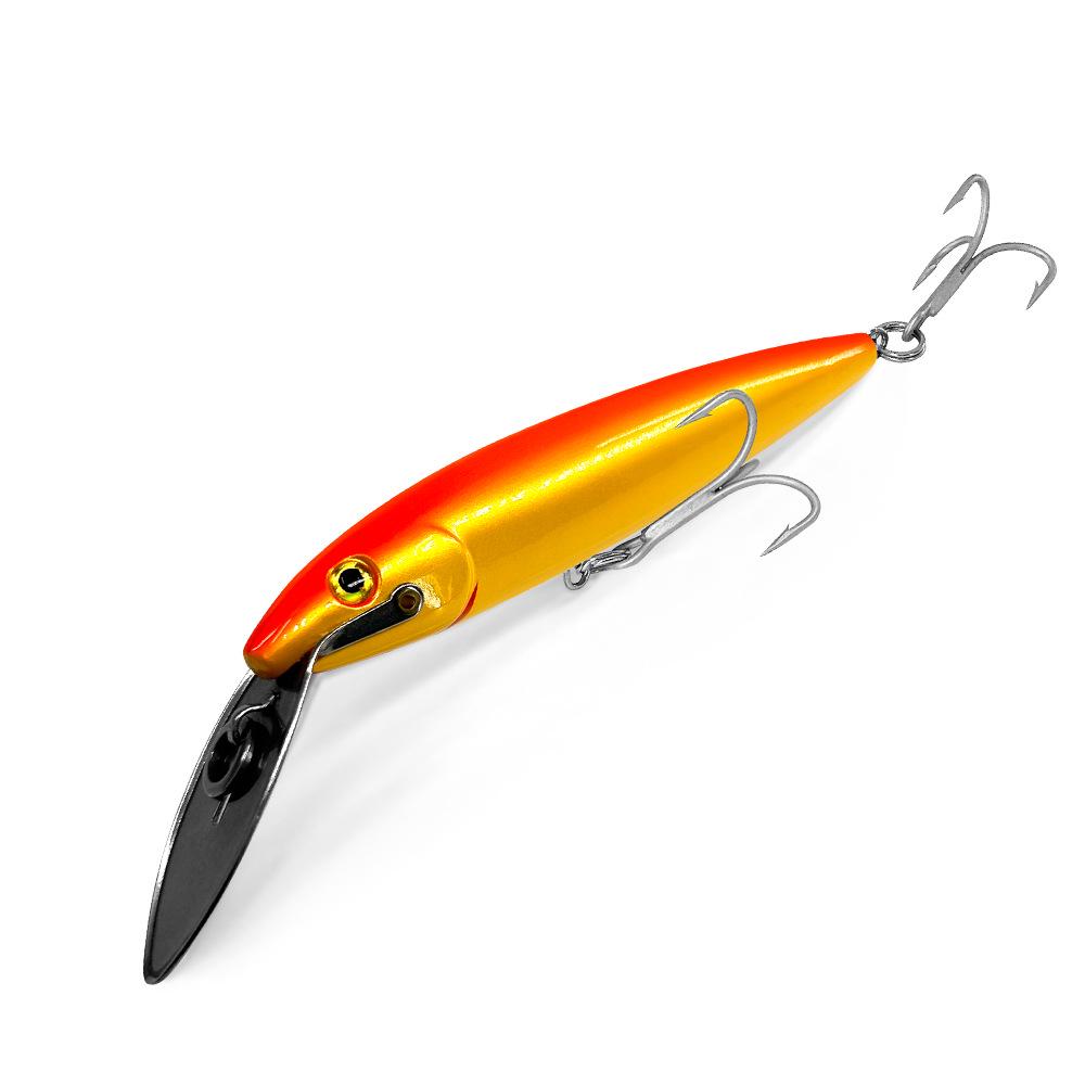 

Seasky 30G Metal Long Lip Minnow Lure for Ocean Fishing - Red Head for Tuna & Mackerel. 30G