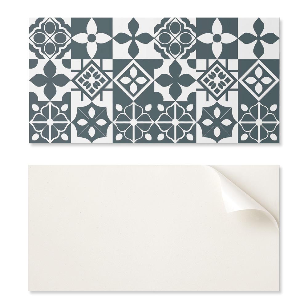 Naklejany Panel Winylowy Do Przedpokoju 100X50 Cm Wzory Geometryczne W Kafelkach