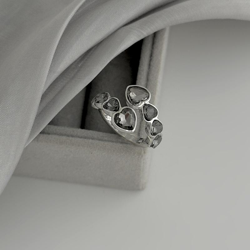 Elegant Acrylic Bracelet Open Ring For Women Korean Geometry Adjustable Party Jewelry Lady Gifts
