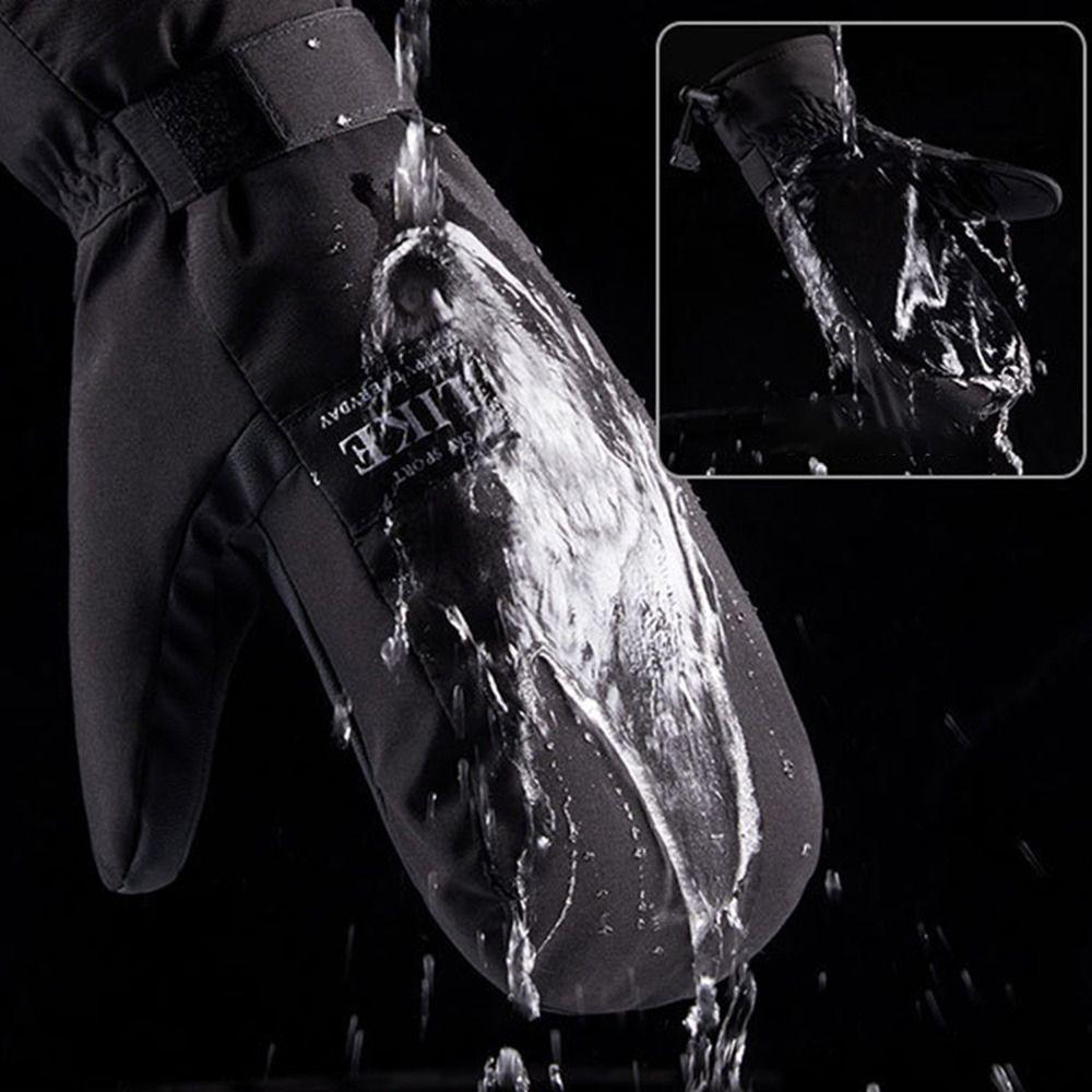 Outdoor Use Riding Skiing Gloves Biking Thickened Gloves Cold Proof Snowmobile Warmer Mittens Hand Warmer Thermal Thick Snow Gloves
