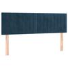 VidaXL 2x Têtes de Lit Meubles de Chambre à Coucher Accessoires de Lit Simple Têtes de Cadre de Lit Intérieur Bleu Foncé 346254