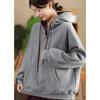 Sweat à capuche pour femme, surdimensionné, épais, ample, décontracté, pull à manches longues, haut sweat d'hiver