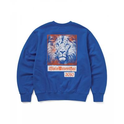 Thisisneverthat Lion 2010 Crewneck Blue