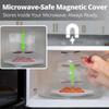 1/2pcs Microwave Hover Cover Splash-proof Cover Spill-proof Cover Magnet Refrigerator Cover Plastic Heating Cover