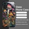Creative Personality Mushroom Pattern Tempered Glass Phone Case for Motorola Moto G85 G84 G75 Edge 50 Fusion 40 Neo 30 Pro Cover