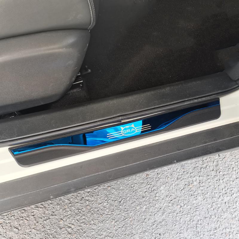 For GWM ORA 03 Good Cat Accessories Door Sill Pedal Protector Car Scuff Plate Styling Sticker 2021 2022 2023