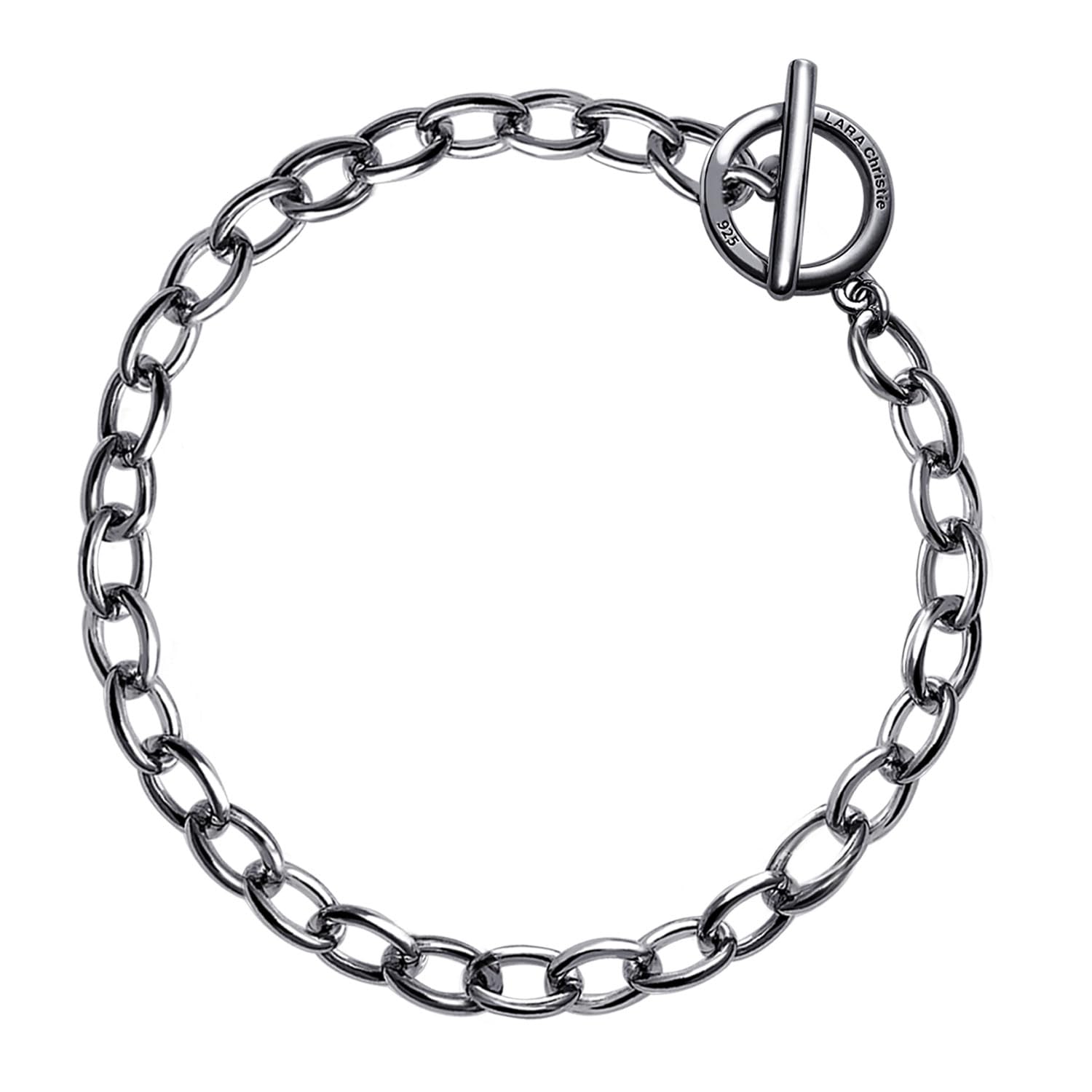 

Lala Christie Men s Chain Bracelet, Mantle, Silver 925 [Black Label]