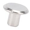 100 Pair 0.16x0.2x0.33in Rivet Stud Set Round Flat Head Stainless Steel Rivet and Screw Kit for