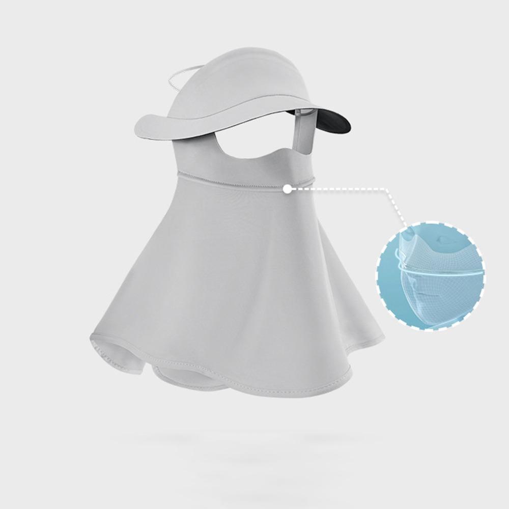 Ice Silk Anti-UV Neck Scarf Full Face Sunshade Face Mask Fashion Sun Protection Mask  Cycling