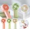 Cute Cartoon Handheld Fan Mini Lightweight Ultra Quiet Portable Pocket Fan With Lanyard For Student Dormitory Outdoor Daily Use