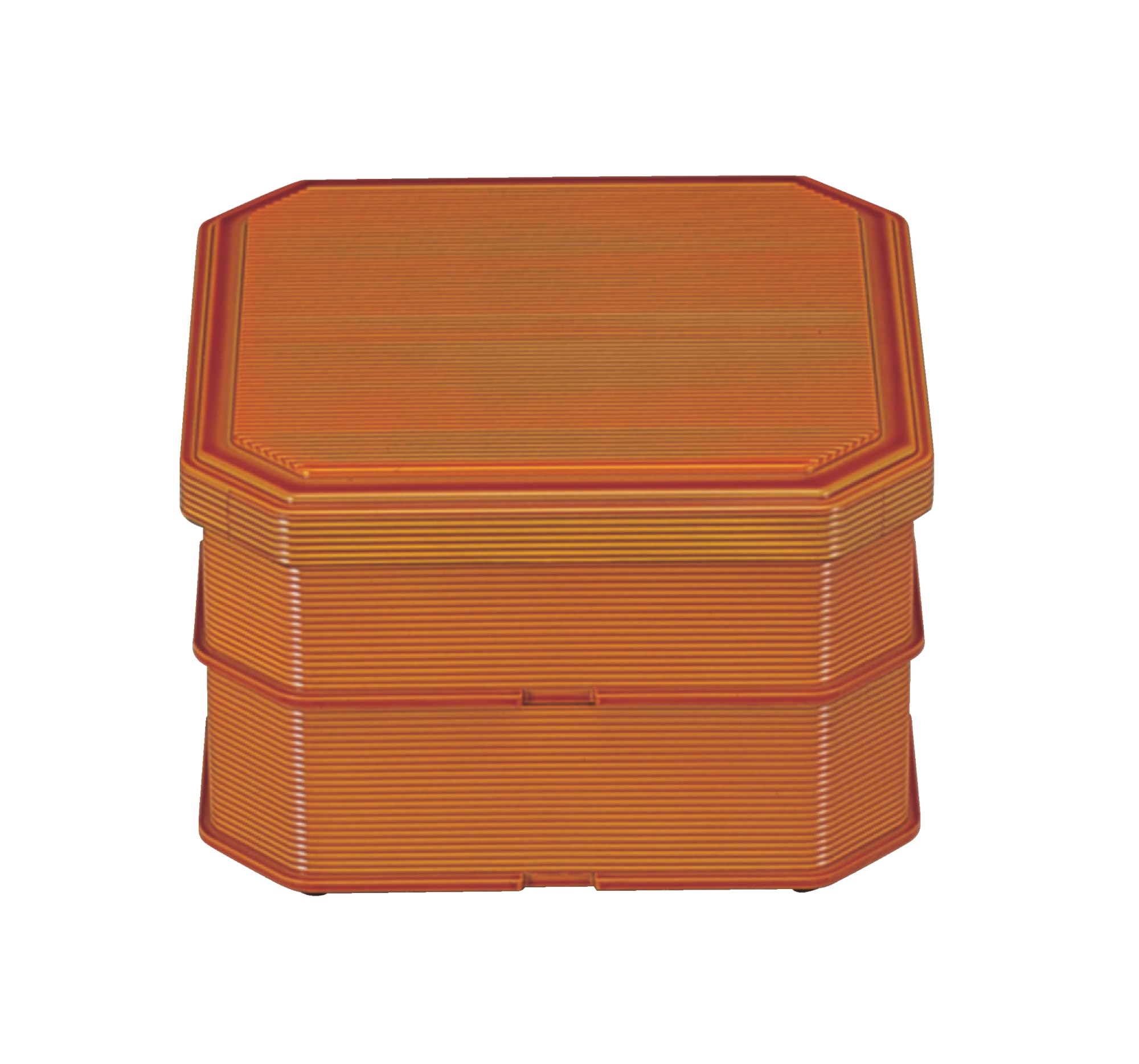 Wakaizumi ABS Large Bento Shunkei Red x 2 Lacquerware, Box, Interior, Lid, 2-tiered Body, 1-432-6, 1-432-7