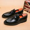 Fashion Quality Stitching Leather Shoes Brand Men Wedding Loafers Business Casual Office Work Shoes Men's Classic Pointy Men Dress Shoes