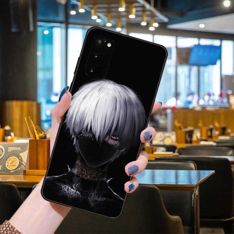 Kaneki Ken Tokyo Ghoul Phone Case For Samsung Galaxy S6 S7 S8 S9 S10 S21 S22 Plus Ultra Soft Black Phone Cover