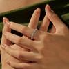 Dazzling D Color Moissanite Eternity Band Rings 925 Sterling Silver Luxury Stackable Fashion Ring for Women Fine Jewelry