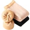 Girls' Fleece-Lined Over-the-Knee Calf Socks, Thickened, Flesh-Colored, Bare Leg Effect, Autumn/Winter High-Top.
