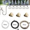 Water Misting Cooling System Kit Summer Sprinkler Brass Nozzle Outdoor Garden Greenhouse Park Plants Spray Hose Watering