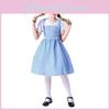 Of Wizard The Oz Dorothy Gale Blue Checkered Roleplay Dress Costumes Halloween