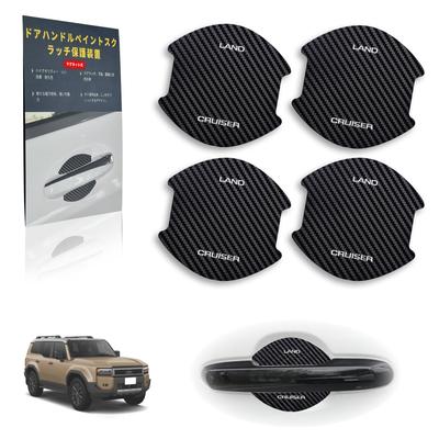 SUVVNE Magnetické Chrániče Kľučiek Dverí pre Land Cruiser Jednoduché TPU Karbónové Vlákno Gombík Dverí Ochrana Kľučky Dverí Auto Japonský Návod na Použitie Sada