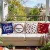 4Pcs USA Independence Day Cushion Covers Single-sided Printed 45CM Throw Pillow Case Cover Sofa Cushion Home Room Decor