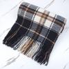 Autumn and winter Christmas cashmere plaid scarf women's circle yarn Ankara red versatile shawl high-end scarf