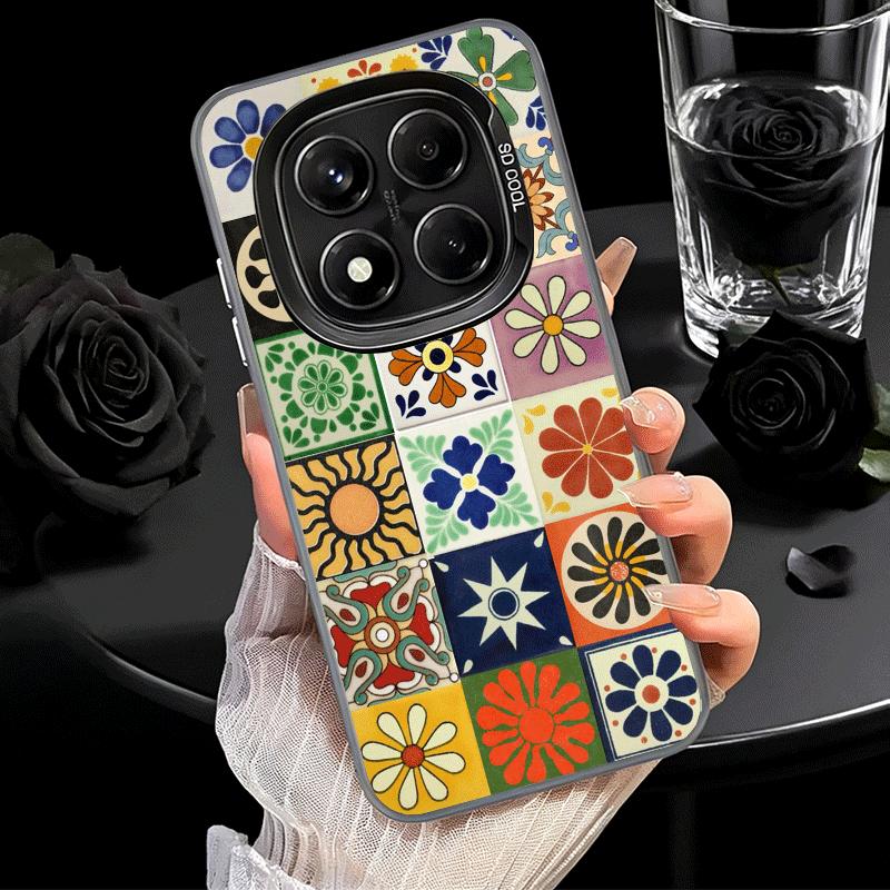 Italian Sicilian Style Floral Pattern Soft Phone Case for Xiaomi Redmi Note 13 14 15 Pro Plus 12S 12 11S 11 11T 10S 10 Shockproo