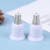 2Pcs E14 To E27 E14-D27 Adapter Conversion Socket Fireproof Plastic Converter Socket Bulb Adapter Lamp Holder Adapter