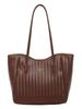Woven Texture Women's Large Capacity Tote: 2026 High-End Casual Work & Commute Shoulder Bag