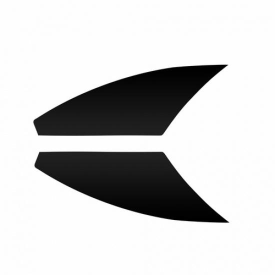 For -2025 Civic Honda Headlamp Smoked Reflective Decal Stickers Vinyl Tint