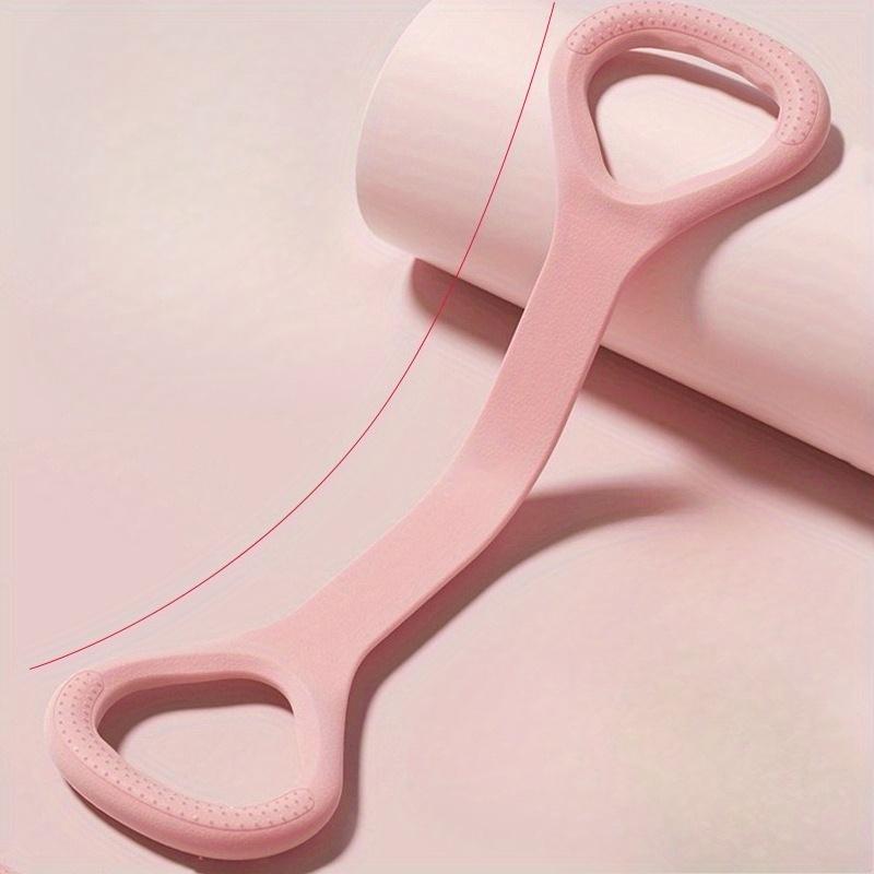 1pc Elastic Silicone 8-Shaped Yoga Resistance Band | Fitness Stretching Rope for Back, Waist, Arm Exercise | Ideal for Home, Gym, Outdoor Workouts