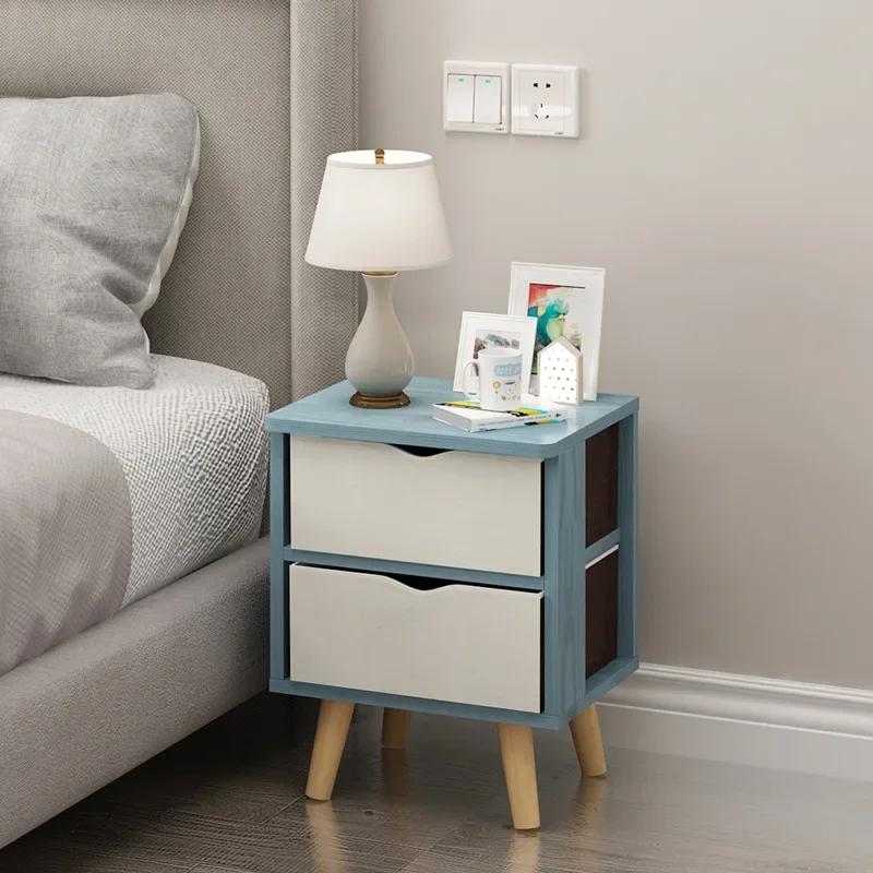 Bedside Table Simple Modern Bedside Storage Cabinet Simple Bedroom Bedside Small Cabinet Economical Cross-border