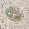 1pc-European Oval Lace Embroidered Coaster Bedroom Study Kitchen Cup Table Mat Food Fruit Plate Cover Cloth Christmas Decoration