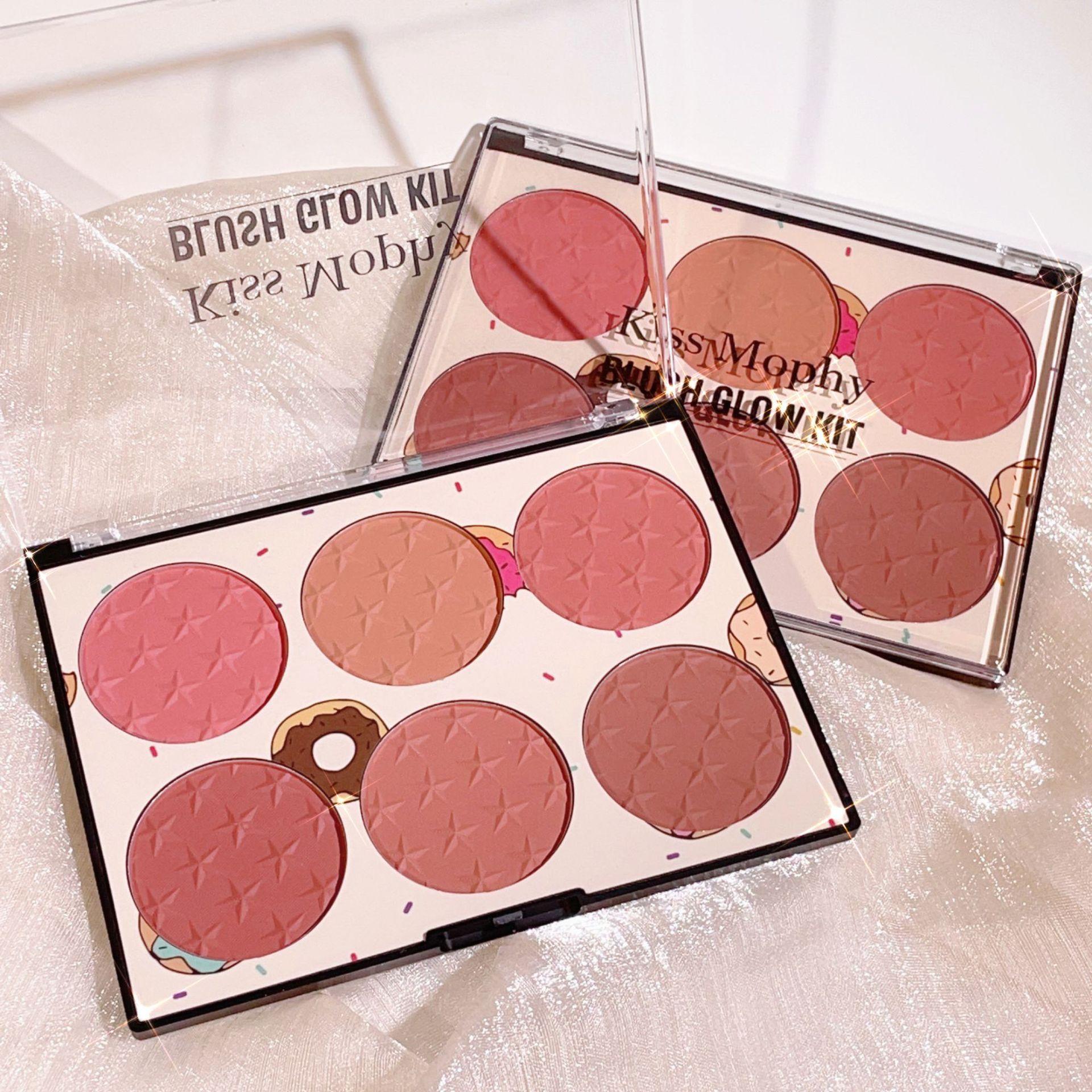 

Six Colour Blush Palette Natural Blush Matte Pearl Blush Palette Eyeshadow Makeup