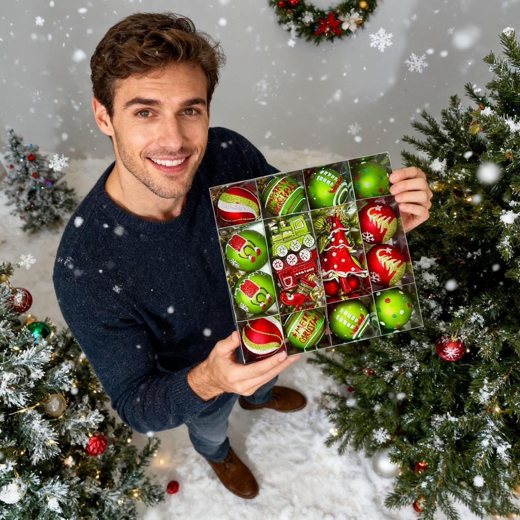 Kerstbal Ornamenten Onbreekbaar Decoratieve Set Kerstballen Boomversieringen Voor Bruiloft Feest Vakantie Binnen Buiten