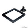 10*10cm Fish Food Feeder Suction Cup Aquarium Feeding Ring Fish Tank Station Floating Food Tray Feeder Square Circle Accessory