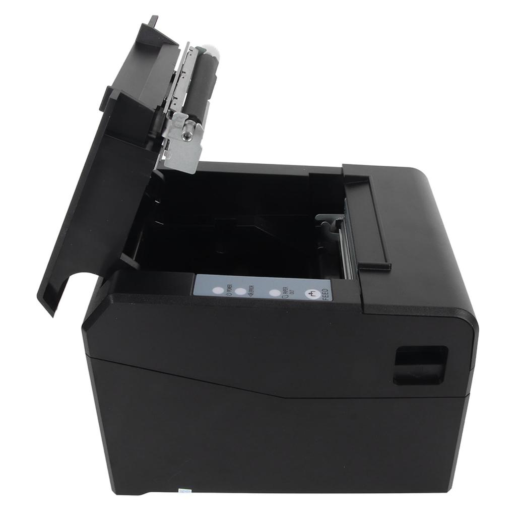 80mm Thermal Printer 220 To 300mm S USB LAN Interface ESC POS Command Thermal Receipt Printer for Retail 100‑240V