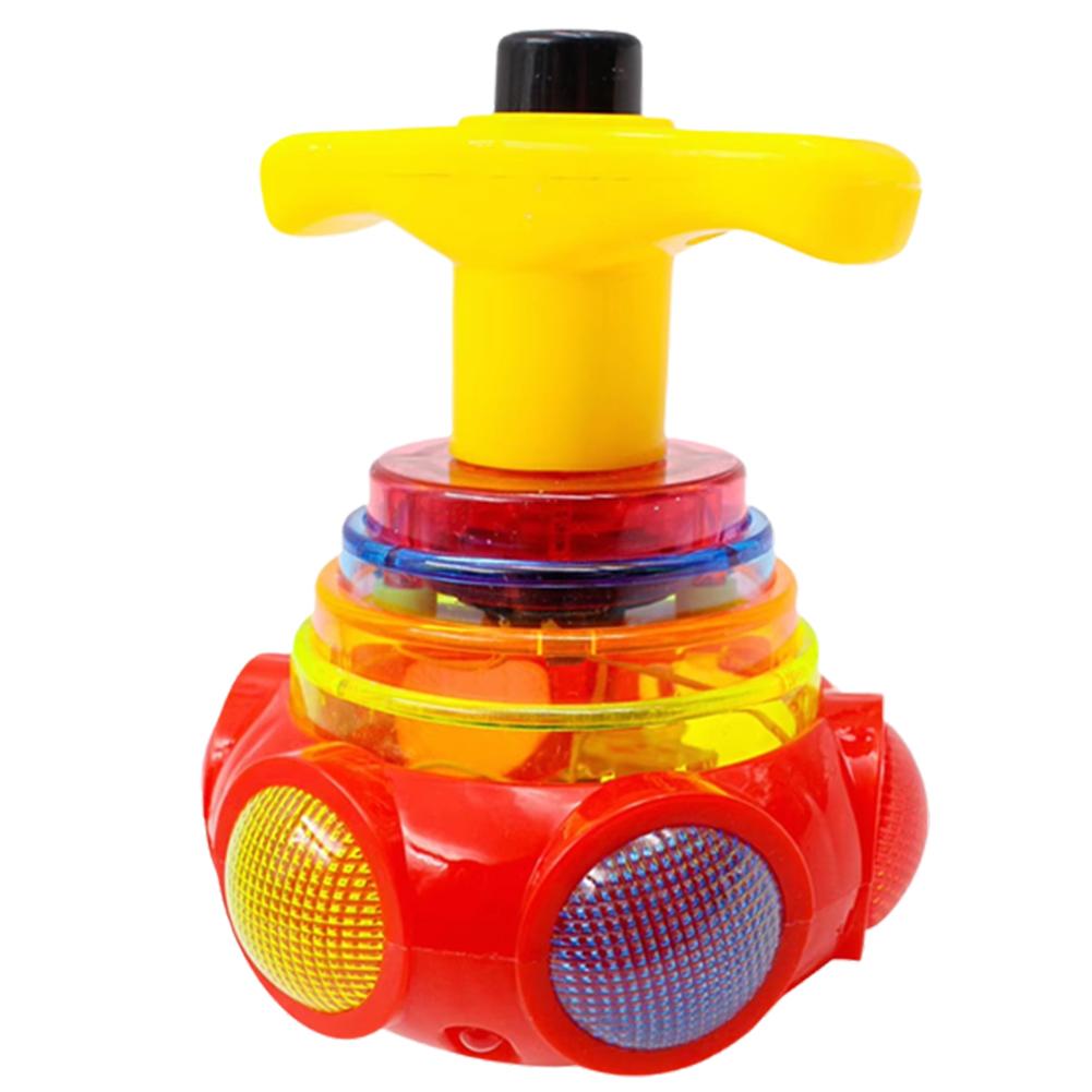 

Round Luminous Toy Light Music Rotating Gyro Fidget Spinner Spinning Top Toys Random Color Puzzle Children s-Toys Kids Gifts